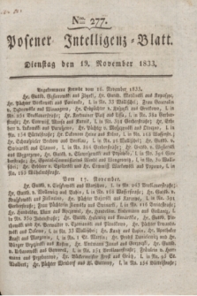 Posener Intelligenz-Blatt. 1833, Nro. 277 (19 November)