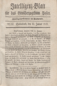 Intelligenz-Blatt für das Großherzogthum Posen. 1838, Nro. 12 (13 Januar) + dod.