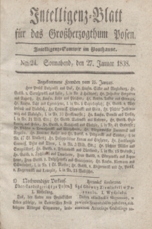 Intelligenz-Blatt für das Großherzogthum Posen. 1838, Nro. 24 (27 Januar)
