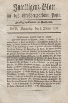 Intelligenz-Blatt für das Großherzogthum Posen. 1838, Nro. 28 (1 Februar)