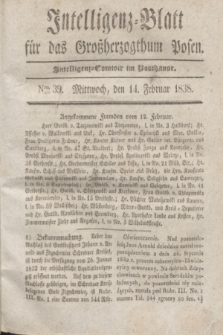 Intelligenz-Blatt für das Großherzogthum Posen. 1838, Nro. 39 (14 Februar)