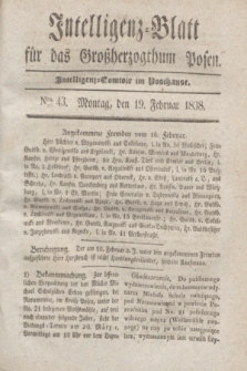 Intelligenz-Blatt für das Großherzogthum Posen. 1838, Nro. 43 (19 Februar)