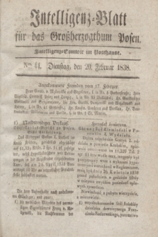 Intelligenz-Blatt für das Großherzogthum Posen. 1838, Nro. 44 (20 Februar) + dod.