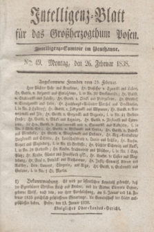 Intelligenz-Blatt für das Großherzogthum Posen. 1838, Nro. 49 (26 Februar)