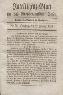 Intelligenz-Blatt für das Großherzogthum Posen. 1838, Nro. 50 (27 Februar) + dod.