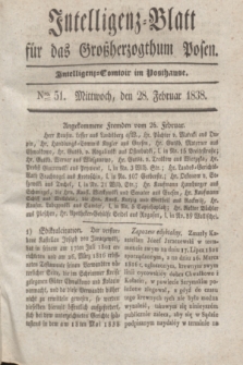 Intelligenz-Blatt für das Großherzogthum Posen. 1838, Nro. 51 (28 Februar) + dod.