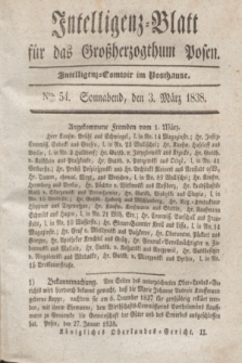 Intelligenz-Blatt für das Großherzogthum Posen. 1838, Nro. 54 (3 März)