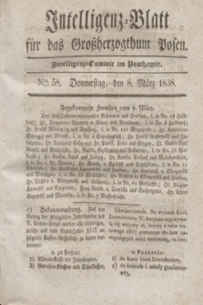 Intelligenz-Blatt für das Großherzogthum Posen. 1838, Nro. 58 (8 März)