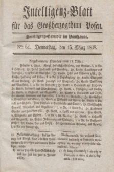 Intelligenz-Blatt für das Großherzogthum Posen. 1838, Nro. 64 (15 März)