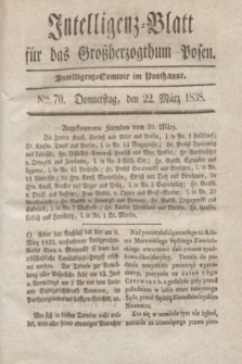 Intelligenz-Blatt für das Großherzogthum Posen. 1838, Nro. 70 (22 März)