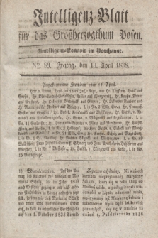 Intelligenz-Blatt für das Großherzogthum Posen. 1838, Nro. 89 (13 April)