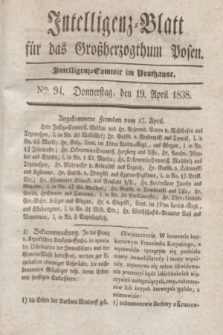 Intelligenz-Blatt für das Großherzogthum Posen. 1838, Nro. 94 (19 April)