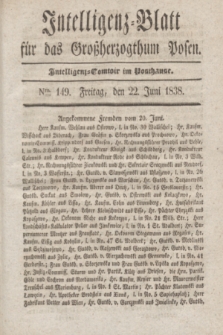 Intelligenz-Blatt für das Großherzogthum Posen. 1838, Nro. 149 (22 Juni)