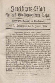 Intelligenz-Blatt für das Großherzogthum Posen. 1835, Nro. 7 (8 Januar)