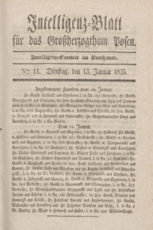 Intelligenz-Blatt für das Großherzogthum Posen. 1835, Nro. 11 (13 Januar)