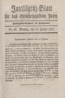 Intelligenz-Blatt für das Großherzogthum Posen. 1835, Nro. 16 (19 Januar)