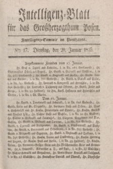 Intelligenz-Blatt für das Großherzogthum Posen. 1835, Nro. 17 (20 Januar)