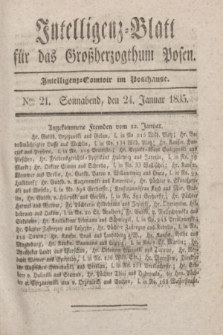 Intelligenz-Blatt für das Großherzogthum Posen. 1835, Nro. 21 (24 Januar)