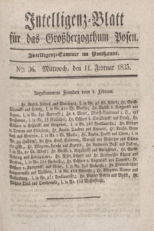 Intelligenz-Blatt für das Großherzogthum Posen. 1835, Nro. 36 (11 Februar)