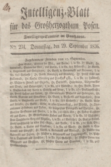 Intelligenz-Blatt für das Großherzogthum Posen. 1836, Nro. 234 (29 September)