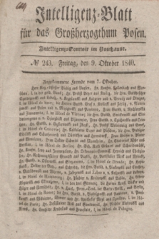 Intelligenz-Blatt für das Großherzogthum Posen. 1840, № 243 (9 Oktober)