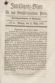 Intelligenz-Blatt für das Großherzogthum Posen. 1849, № 61 (12 März)