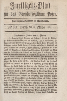 Intelligenz-Blatt für das Großherzogthum Posen. 1847, № 241 (8 Oktober)