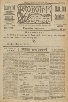 Robotnik : organ Polskiej Partyi Socyalistycznej. R.25, nr 87 (23 lutego 1919) = nr 464 - wyd. poranne