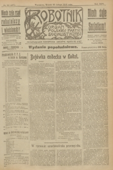 Robotnik : organ Polskiej Partyi Socyalistycznej. R.25, nr 90 (25 lutego 1919) = nr 467 - wyd. popołudniowe