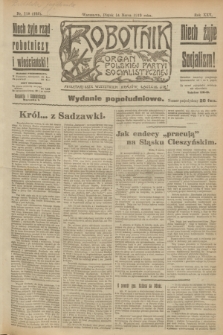 Robotnik : organ Polskiej Partyi Socyalistycznej. R.25, nr 118 (14 marca 1919) = nr 495 - wyd. popołudniowe
