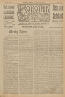 Robotnik : organ Polskiej Partyi Socyalistycznej. R.25, nr 137 (27 marca 1919) = nr 514 - wyd. poranne