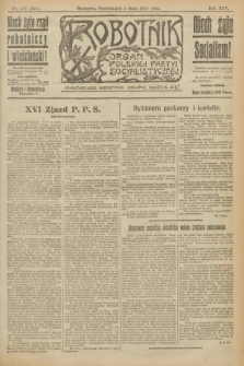 Robotnik : organ Polskiej Partyi Socyalistycznej. R.25, nr 177 (5 maja 1919) = nr 554