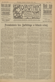Robotnik : organ Polskiej Partyi Socyalistycznej. R.25, nr 208 (5 czerwca 1919) = nr 585