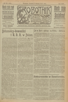 Robotnik : organ Polskiej Partyi Socyalistycznej. R.25, nr 211 (8 czerwca 1919) = nr 588