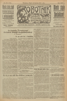 Robotnik : organ Polskiej Partyi Socyalistycznej. R.25, nr 215 (13 czerwca 1919) = nr 592