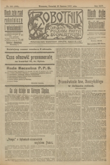 Robotnik : organ Polskiej Partyi Socyalistycznej. R.25, nr 221 (19 czerwca 1919) = nr 598