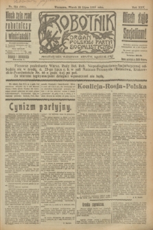 Robotnik : organ Polskiej Partyi Socyalistycznej. R.25, nr 254 (22 lipca 1919) = nr 631