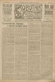 Robotnik : organ Polskiej Partyi Socyalistycznej. R.25, nr 263 (31 lipca 1919) = nr 640