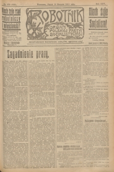 Robotnik : organ Polskiej Partyi Socyalistycznej. R.25, nr 278 (15 sierpnia 1919) = nr 655