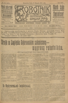 Robotnik : centralny organ P.P.S. R.25, nr 290 (27 sierpnia 1919) = nr 667