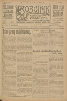 Robotnik : centralny organ P.P.S. R.25, nr 307 (14 września 1919) = nr 684