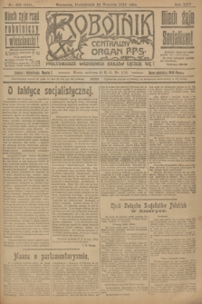 Robotnik : centralny organ P.P.S. R.25, nr 322 (29 września 1919) = nr 699