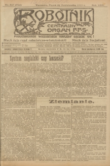 Robotnik : centralny organ P.P.S. R.25, nr 347 (24 października 1919) = nr 724
