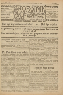 Robotnik : centralny organ P.P.S. R.25, nr 380 (27 listopada 1919) = nr 757