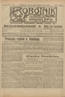 Robotnik : centralny organ P.P.S. R.25, nr 402 (20 grudnia 1919) = nr 779