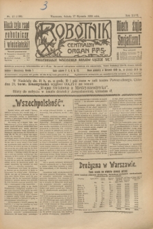 Robotnik : centralny organ P.P.S. R.26, nr 17 (17 stycznia 1920) = nr 805