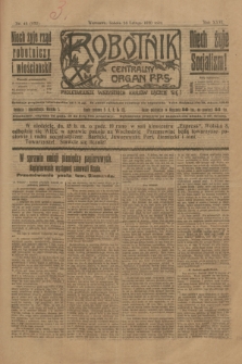 Robotnik : centralny organ P.P.S. R.26, nr 44 (14 lutego 1920) = nr 832