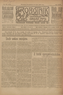Robotnik : centralny organ P.P.S. R.26, nr 201 (26 lipca 1920) = nr 989