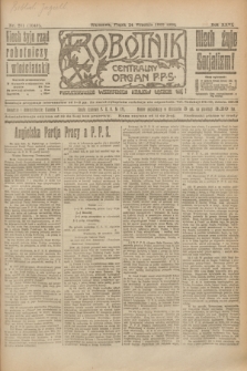 Robotnik : centralny organ P.P.S. R.26, nr 261 (24 września 1920) = nr 1049