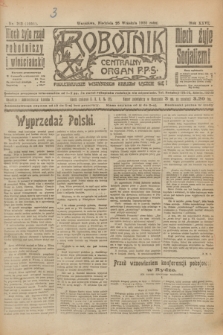 Robotnik : centralny organ P.P.S. R.26, nr 263 (26 września 1920) = nr 1051